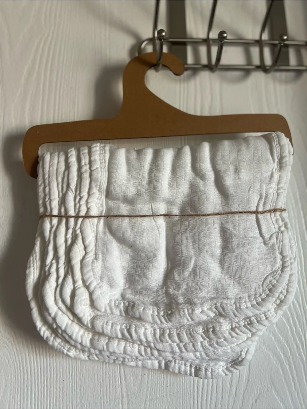 Modern Baby 10 pack White Burp Cloths 100% Viscose Bamboo Soft Modern NWT